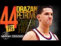 Drazen Petrovic Career-HiGH 44 Pts On 17/23 FGM vs Rockets | Jan 24, 1993 | VintageDawkins