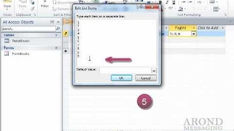 Using Access 2010 - Enter Data in a Multivalued Field