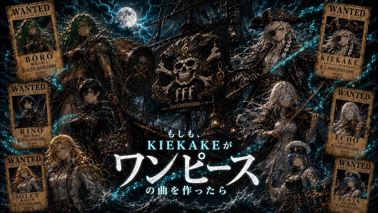 もしも、KIEKAKEがONE PIECEの曲を作ったら【フォルティッシモ海賊団