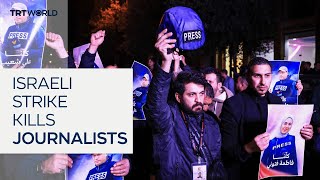 Three journalists killed in Israeli strike in Lebanon