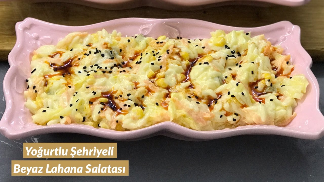 Yoğurtlu Şehriyeli Beyaz Lahana Salatası (Meze) – Naciye Kesici – Yemek Tarifleri
