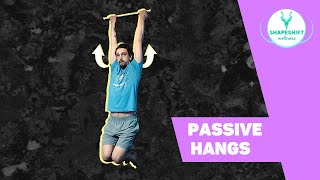 PASSIVE HANG EXERCISE PROGRESSION | Overhead Shoulder Mobility & Strength
