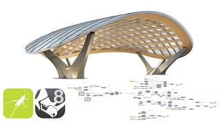 Celebrity Canopy Pavilion Roof Structure Design Grasshopper  Rhino Parametric Script Net Worth