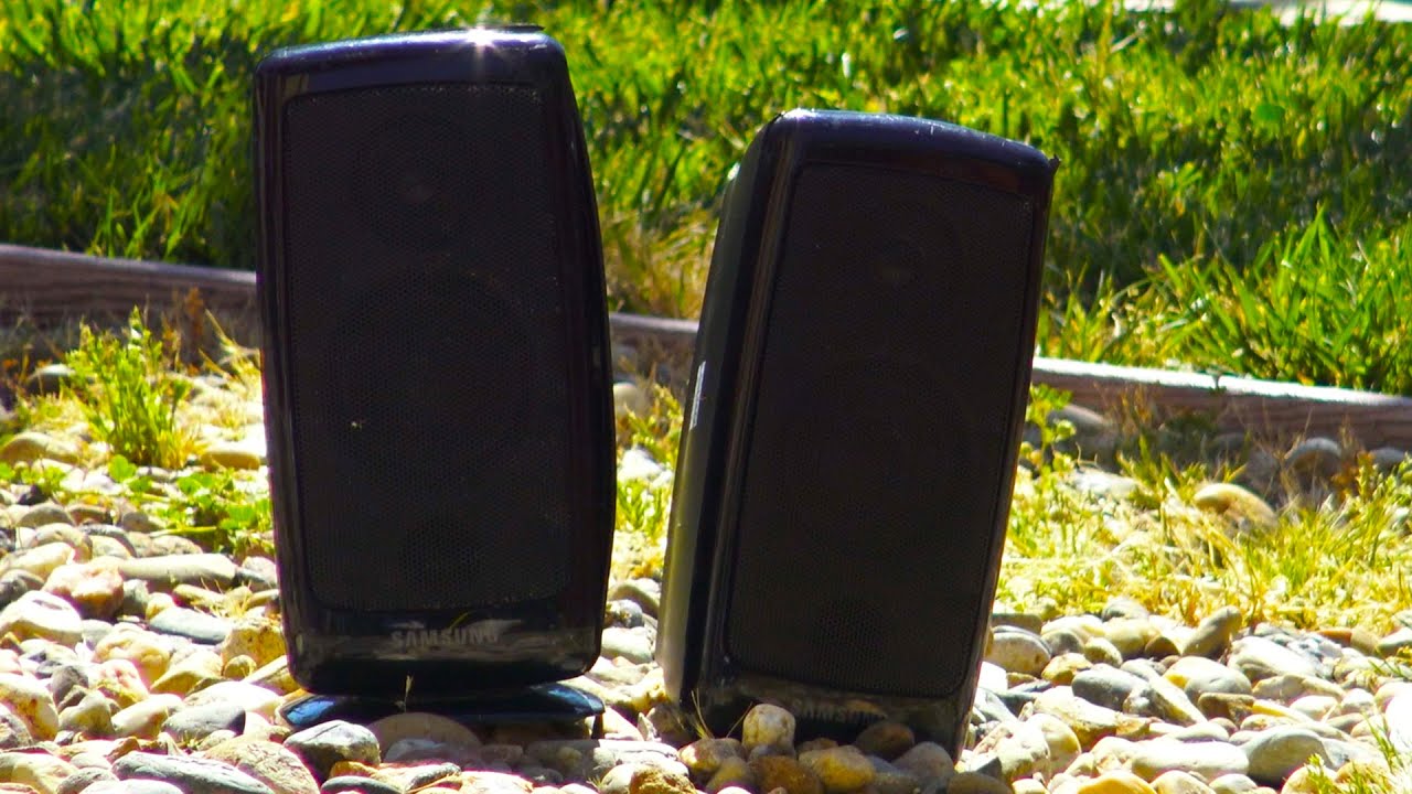 Samsung Speakers Destroyed