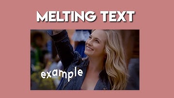 melting text || tutorialsbylana
