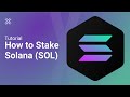 How to stake Solana coin (SOL)