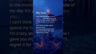 I Cant Stop Loving You relationship viral short love fyp