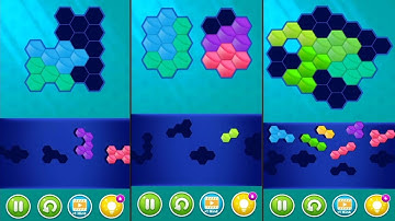 Hexagon Match (by Soft Baked Apps) - free offline hexa block puzzle game for Android - gameplay.