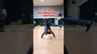 Hollowback or Invert variations #breakdance #bboy #hollowback