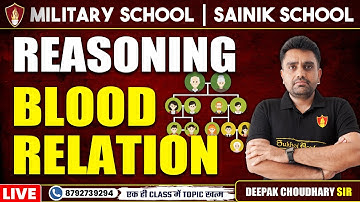 Reasoning Class *Blood Relation* | Sainik School Online Classes | Sainik School Coaching