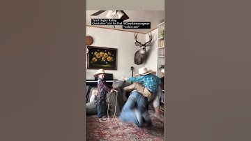 Thumbnail of Cowboy dad of the year? #cowboy #rodeo #bullriding