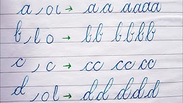 Improve Your Handwriting | Learn Cursive Letters A to Z in 7 min.