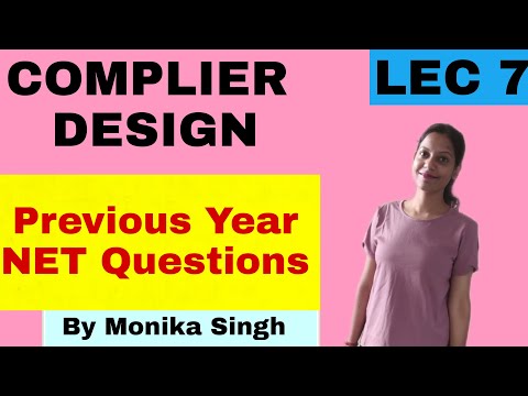 COMPILER DESIGN Lecture-7 (Previous years NET,GATE questions from Lexical Analyzer)