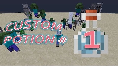 Minecraft | Command tricks | 3 AMAZING CUSTOMIZED POTIONS (part1)