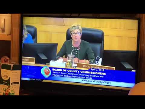 Chris Giunchigliani Clark County Commissioner Votes No On $750 million Raiders Stadium Subsidy