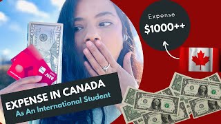 Monthly Expense in Canada 2024 || International Student Expense