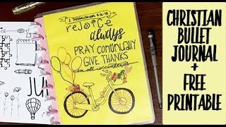 PLAN WITH ME | Christian Bullet Journal June 2018 Setup + Free Printable