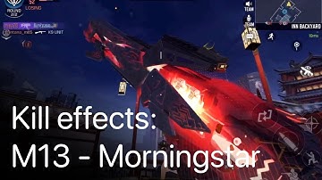 M13 - Morningstar weapon inspection and all three kill effects - #CODM #CoDMobile