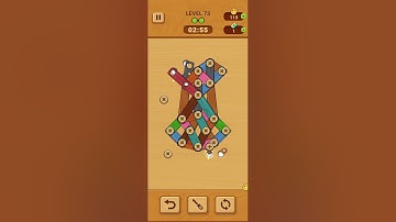 Woodle - Wood Screw Puzzle Level 73 | GAME Walkthrough