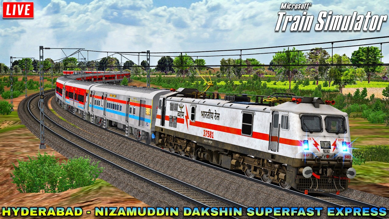 Scenic Ride Through Budni Ghats | 12721 Hyderabad - Nizamuddin Dakshin Superfast Express | MSTS LIVE