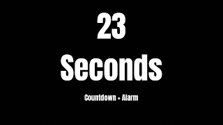 23 seconds timer - without bg noise - with alarm peep