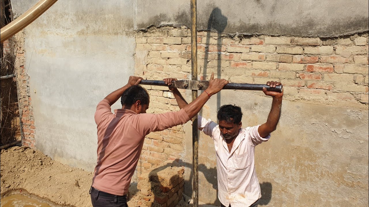 Desi Boring Jugad हाँथ के द्वारा बोरिंग Hand Pump Boring Hand pump Boring full Process