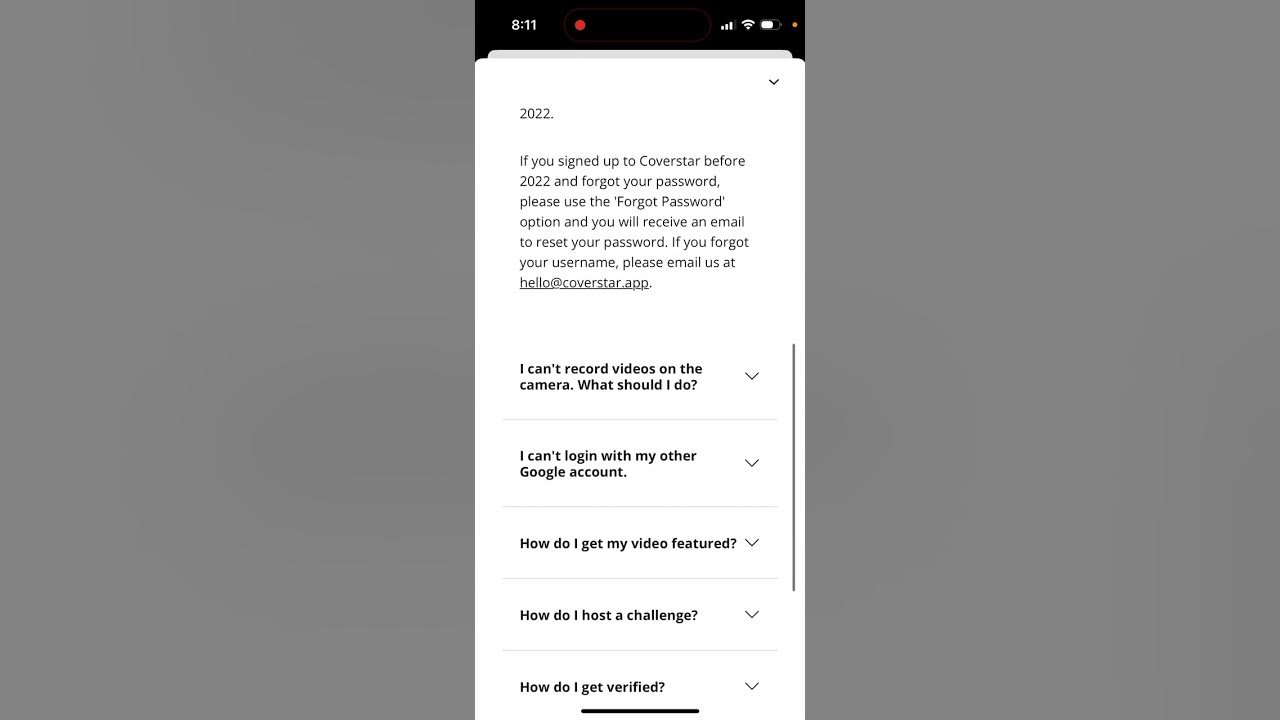 CoverStar app - can’t sign in or create an account - what to do? - YouTube