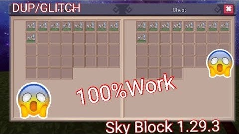Duplication/Dupe glitch in skyblock!! ¦¦[2021] 1.29.3 Blockman  GO