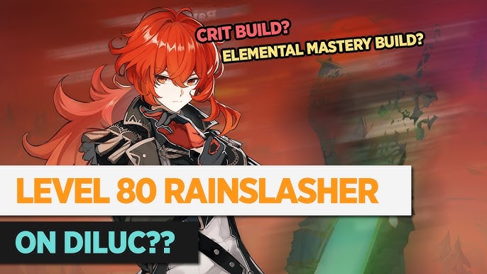 Lvl80 Rainslasher On Diluc Testing Out Rainslasher So You Dont Have To Genshin Impact Mobile Youtube