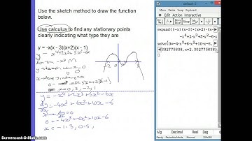 Sketch method with CAS + use Calculus for stationary points