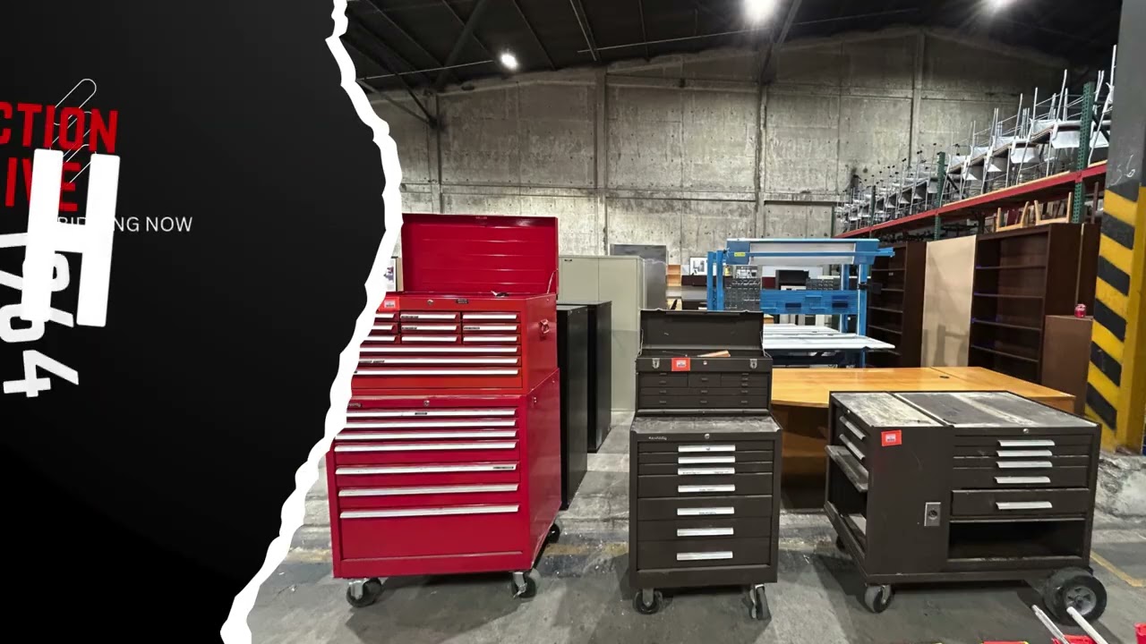 🎥 Auction is Live | Contemporary Office Furniture, Forklift & Shop Equipment – Stockton, CA