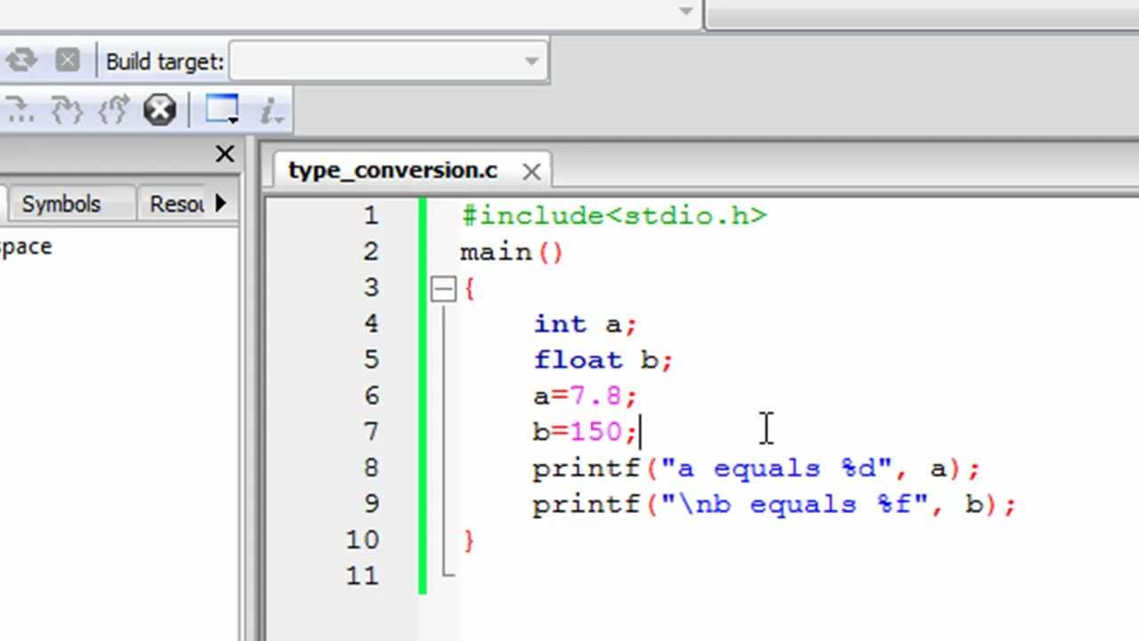 assignment type conversion c