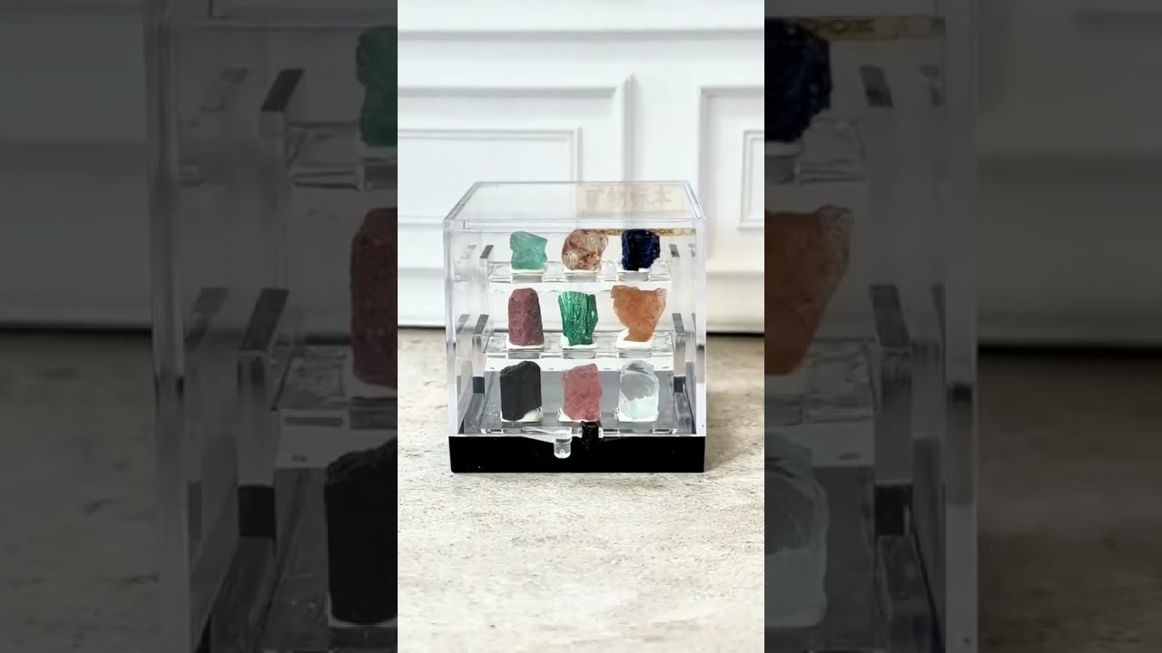 Video preview: Crystal Specimen Collection with Clear Acrylic Display Box