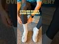 Should you wear cycling socks OVER or UNDER bin tights? #cycling