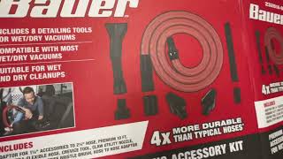 Bauer Premium Auto Detailing Accessory Kit For Wetdry Vacuums. Unboxing