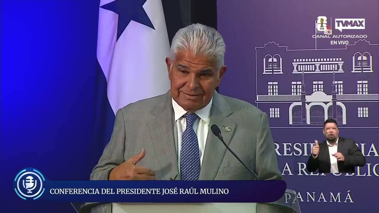Presidente Mulino habla de la situación del agua en Panamá