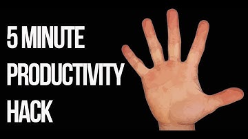 5 Minute Life Hack To 3x Your Productivity