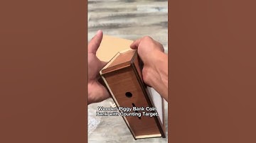 Cash vault wooden saving box 📦