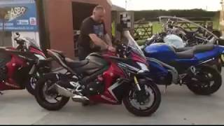 Suzuki GSX S1000 Asbo decat with flyby