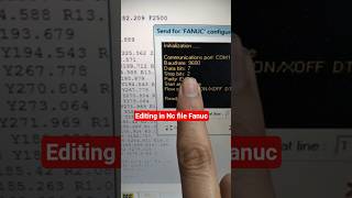 how to Edit Nc File ||✓ Step-by-step recovery of CNC machine settings after a power cuteoff ||
