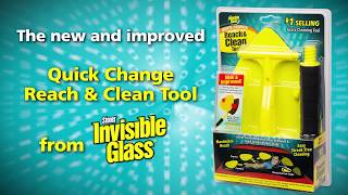 Fastest and Easiest Way to Clean Your Windshield, Invisible Glass Reach & Clean Quick-Change Tool.