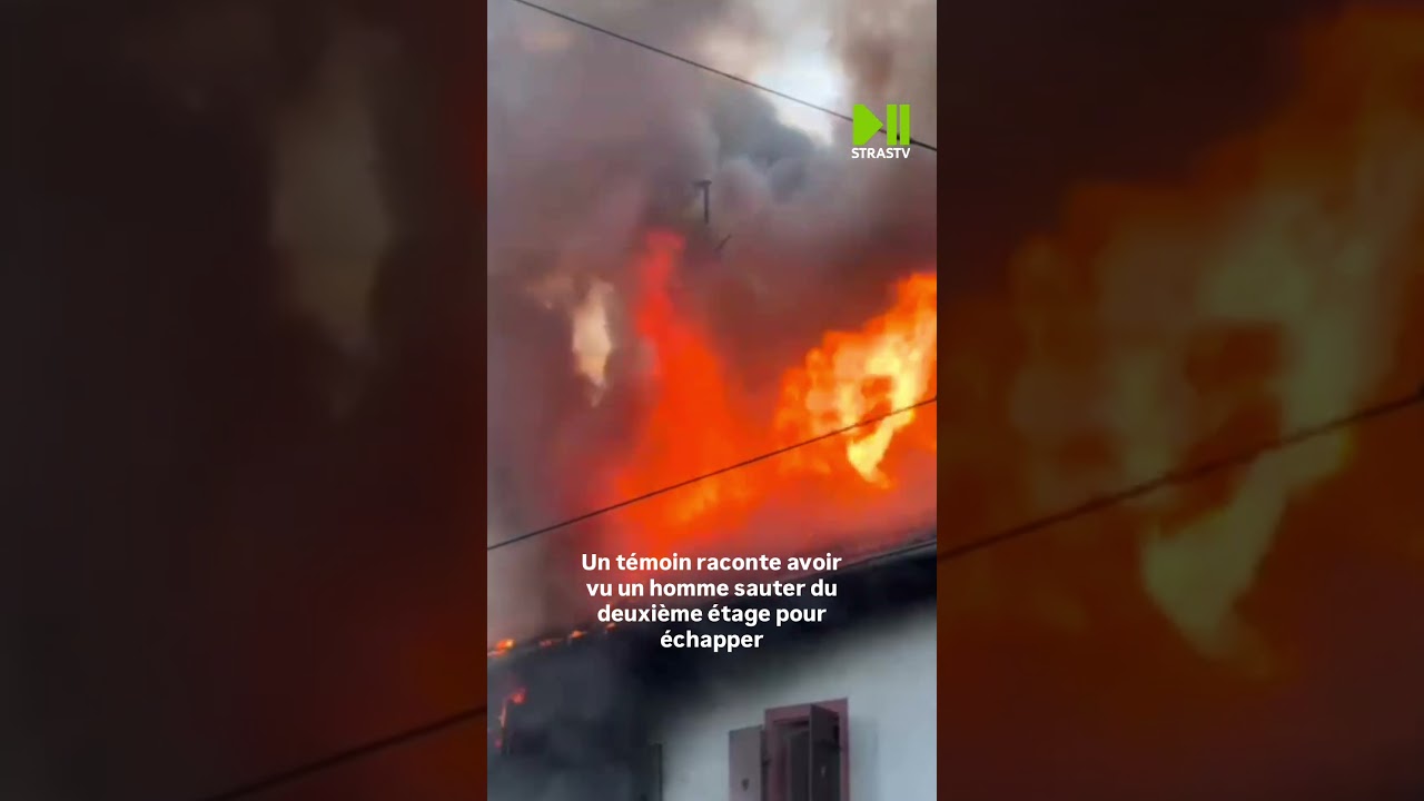 Un violent incendie ravage un immeuble à Koenigshoffen