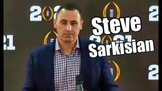 Steve Sarkisian talks Jaylen Waddle and Texas Job ahead of National Championship game