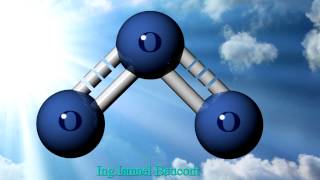 Ozone or Trioxygen O3: 3D Animation