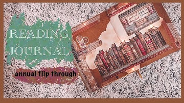 2022 Full Year Reading Journal Flip through - 63 Book Spreads + Reading Stats & Book Awards