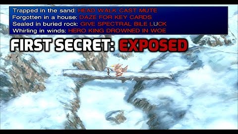 Final Fantasy VII: New Threat Mod 2.0:  Chocobo secrets: Trapped in the sand.