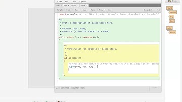 Greenfoot Start Page 2 - Adding Buttons