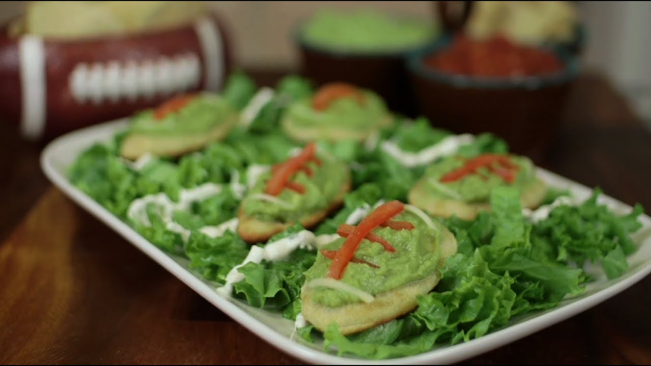 Football Shaped Pizza Snackers Recipe Wholly Guacamole YouTube