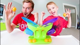 Father & Son Play Bubble Pong Dont Get Bubbled