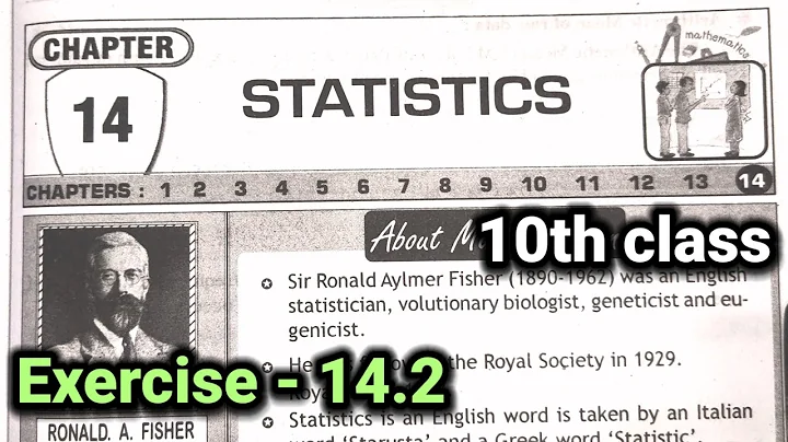 10th class | Maths | 14. Statistics chapter | Exercise - 14.2|10th class mathematics Exercise - 14.2